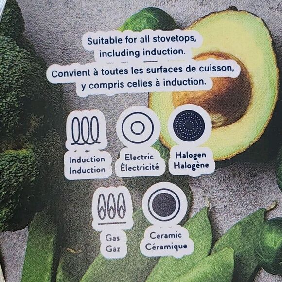 D&W Deane and White Cookware 11in Nonstick Skillet Frying Pan Greige Speckled - Picture 8 of 15